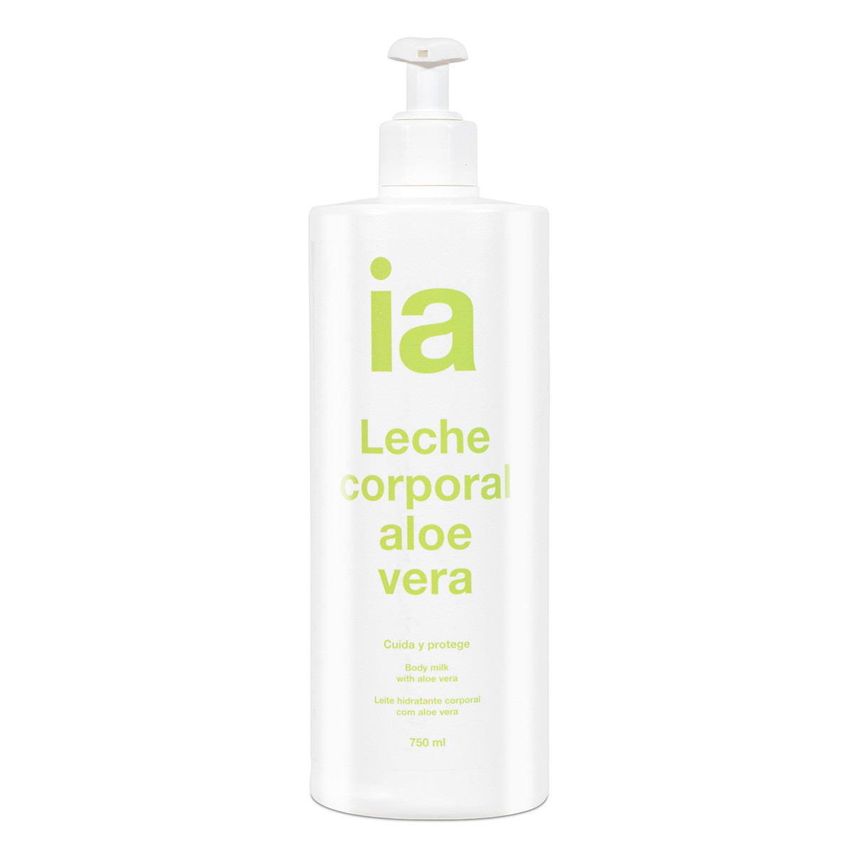 Imagen de Interapothek leche hidratante corporal aloe vera con dosificador 750ml