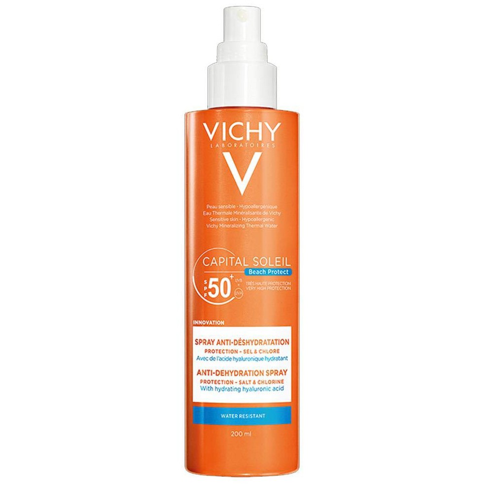 Imagen de Vichy Capital Soleil agua solar hidratante en spray SPF 50 200ml